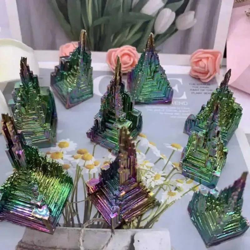 Bismuth Crystal: Rainbow Metal, Transformation & Stairway Beauty