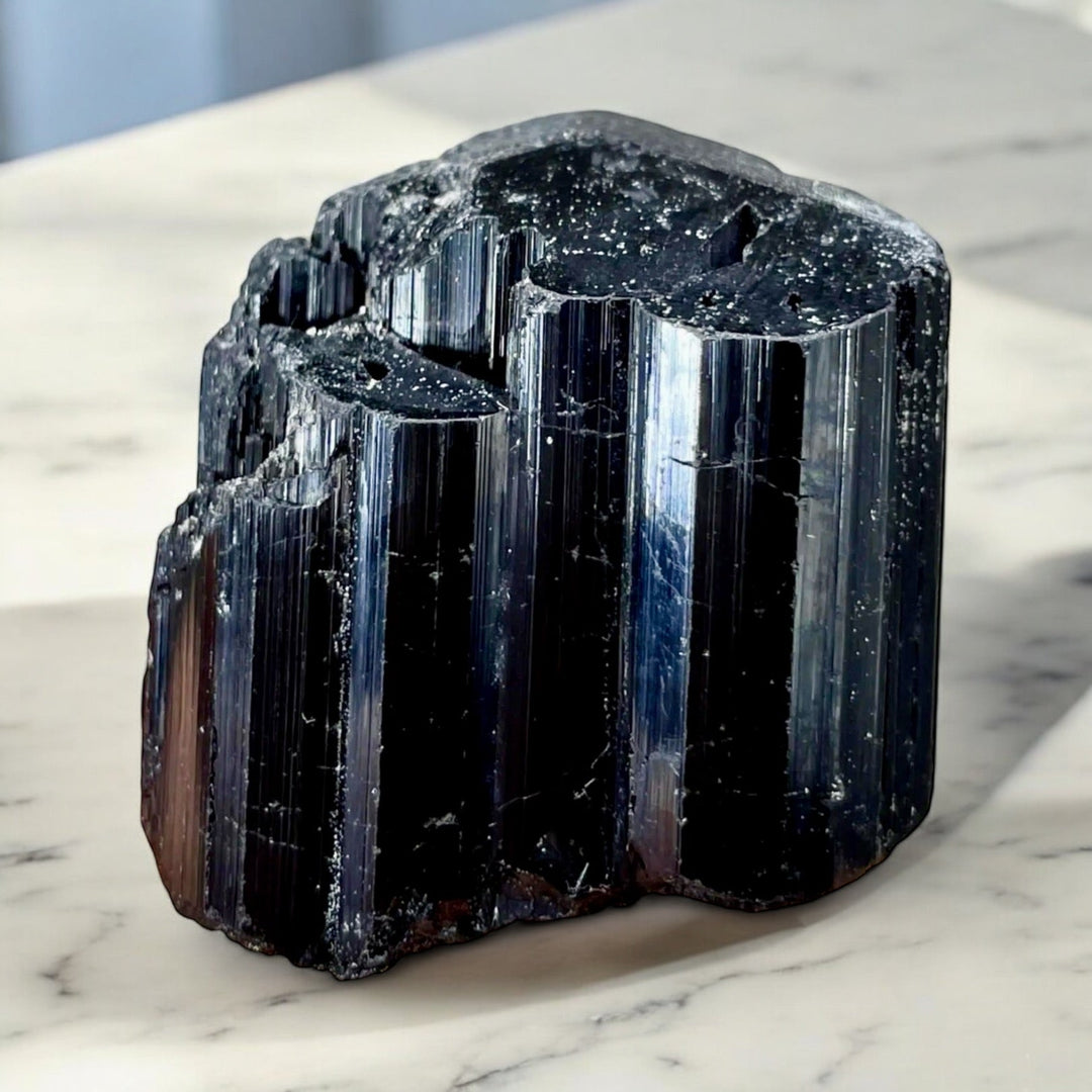 Black Tourmaline Crystal: Protection, Grounding & EMF Shield