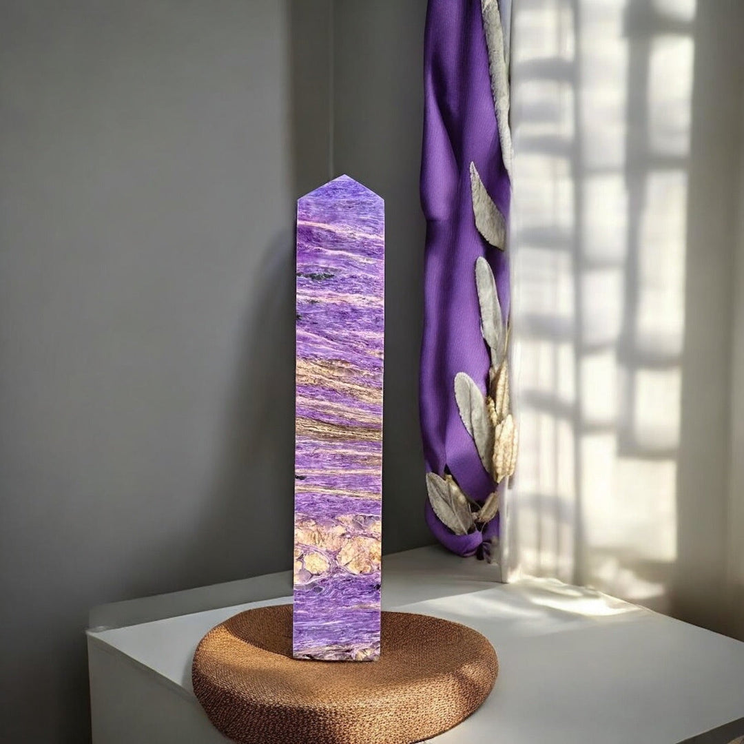 Charoite Crystal: Transformation, Courage & Spiritual Growth