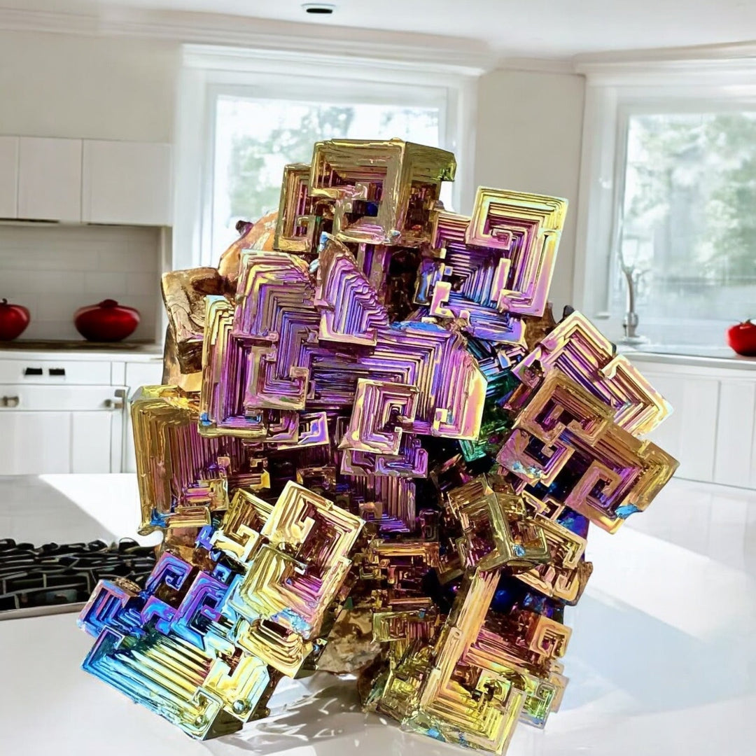 Bismuth Crystal: Rainbow Metal, Transformation & Beauty