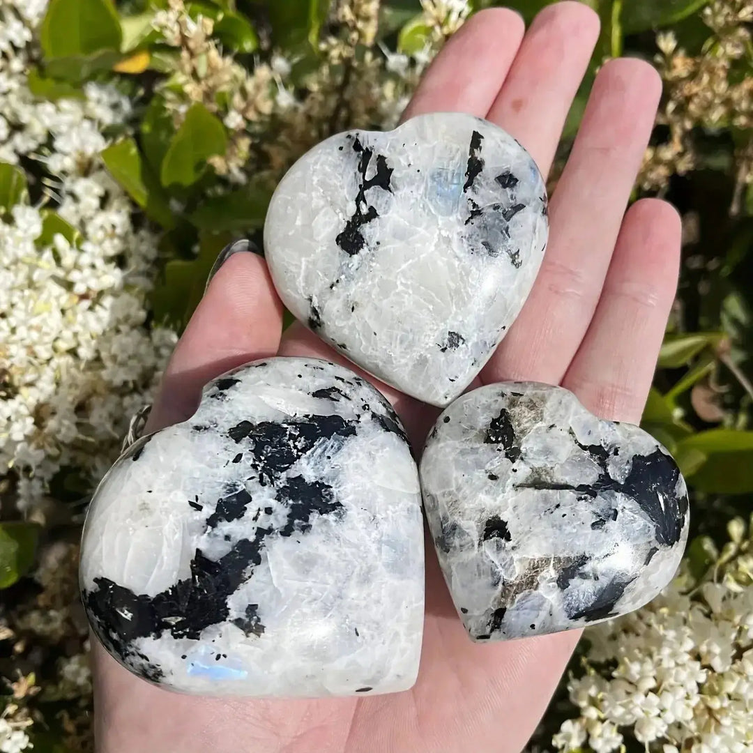 Moonstone Crystal Hearts