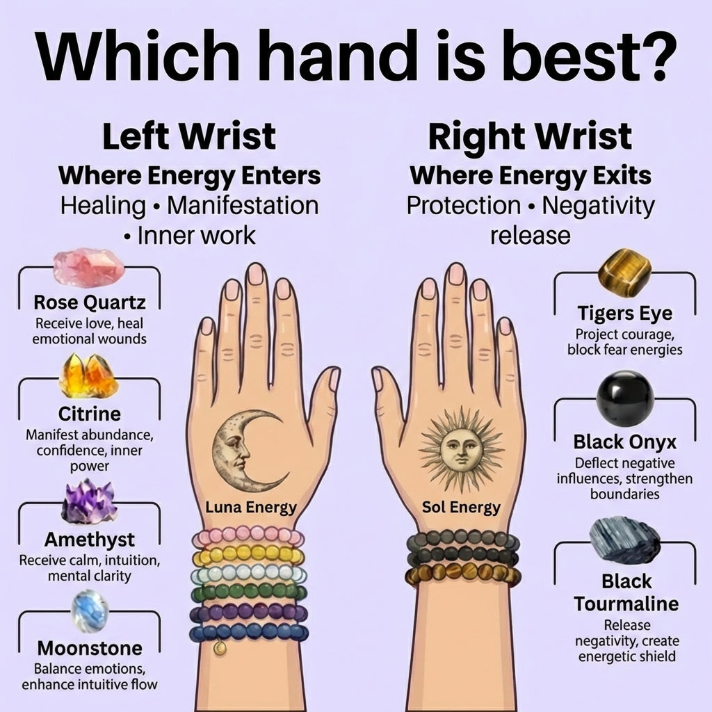 Which Hand to Wear Crystal Bracelets: Left vs Right Guide