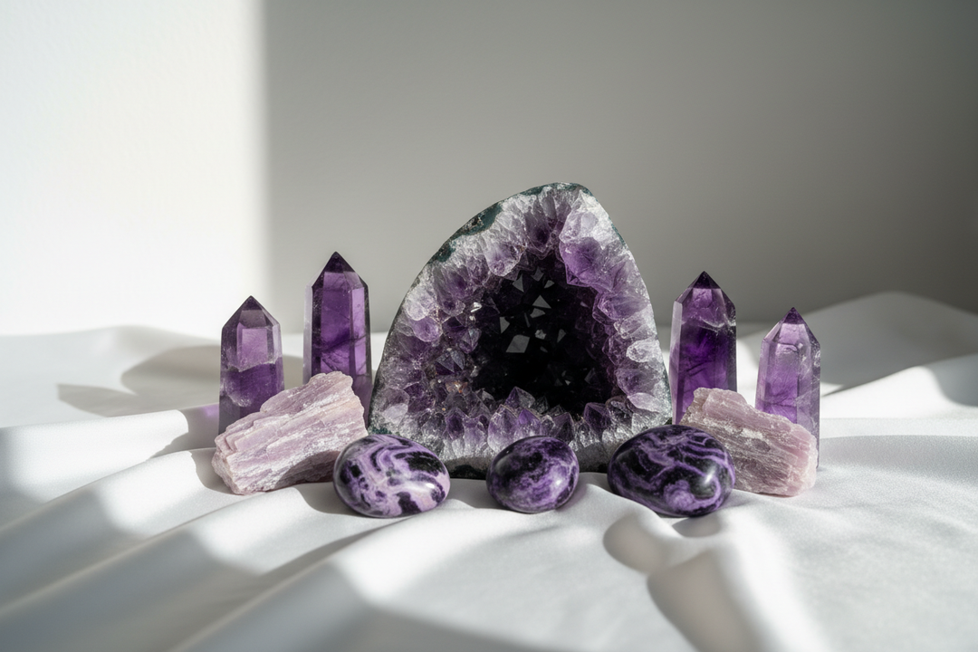 Purple Crystals: Meaning, Healing Properties & Spiritual Uses
