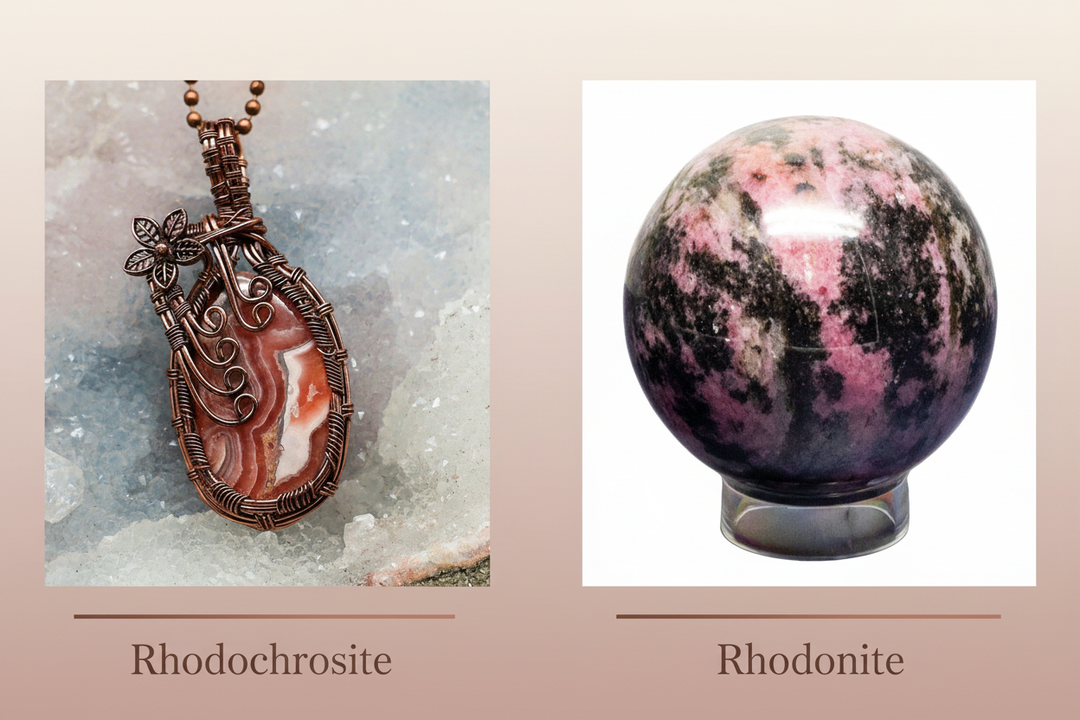 Rhodochrosite vs Rhodonite: Key Differences & Meanings