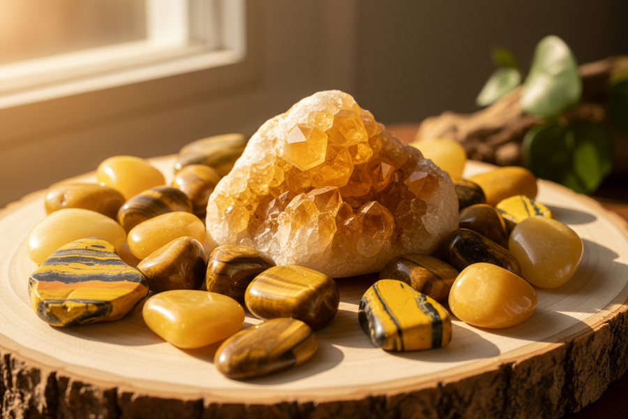 Yellow Crystals: Meaning, Properties & Uses