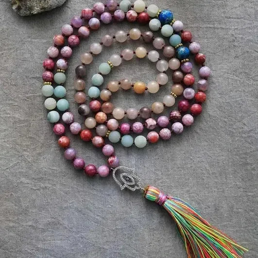 108 Beads Healing Crystal Malas & Bracelets-Necklaces-Ali-SKN2304060-Crystal Destiny