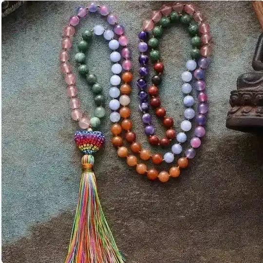 108 Beads Healing Crystal Malas & Bracelets