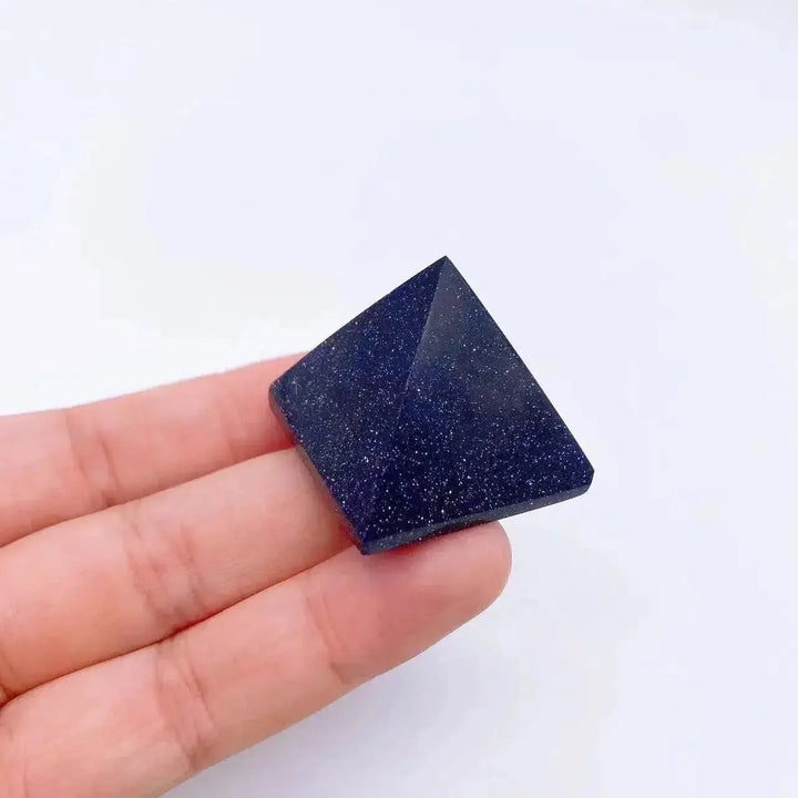 30mm Mini Natural Stone Pyramids-Pyramids-Ali-Blue Sandstone-30mm-Crystal Destiny
