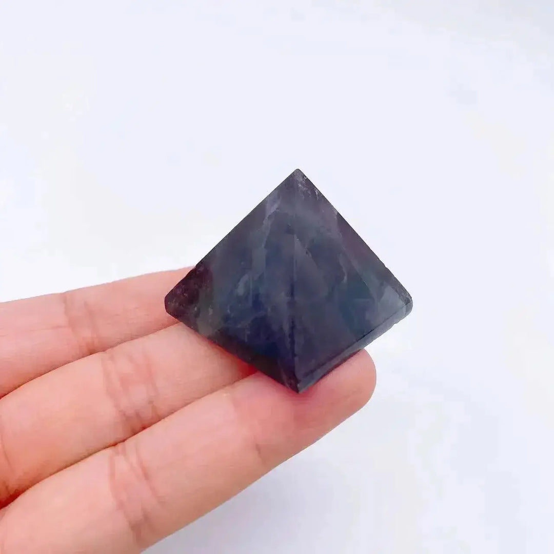 30mm Mini Natural Stone Pyramids-Pyramids-Ali-Fluorite-30mm-Crystal Destiny