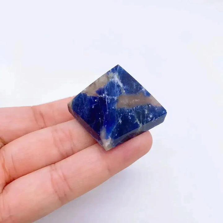 30mm Mini Natural Stone Pyramids-Pyramids-Ali-Sodalite-30mm-Crystal Destiny