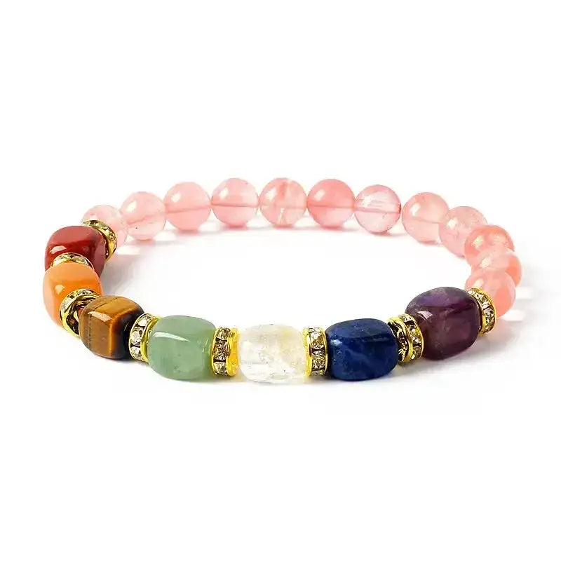 7 Chakra Beaded Bracelet-Bracelets-Ali-1-21cm-8.27inch-Crystal Destiny