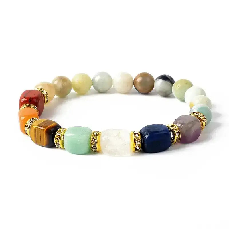 7 Chakra Beaded Bracelet-Bracelets-Ali-10-21cm-8.27inch-Crystal Destiny