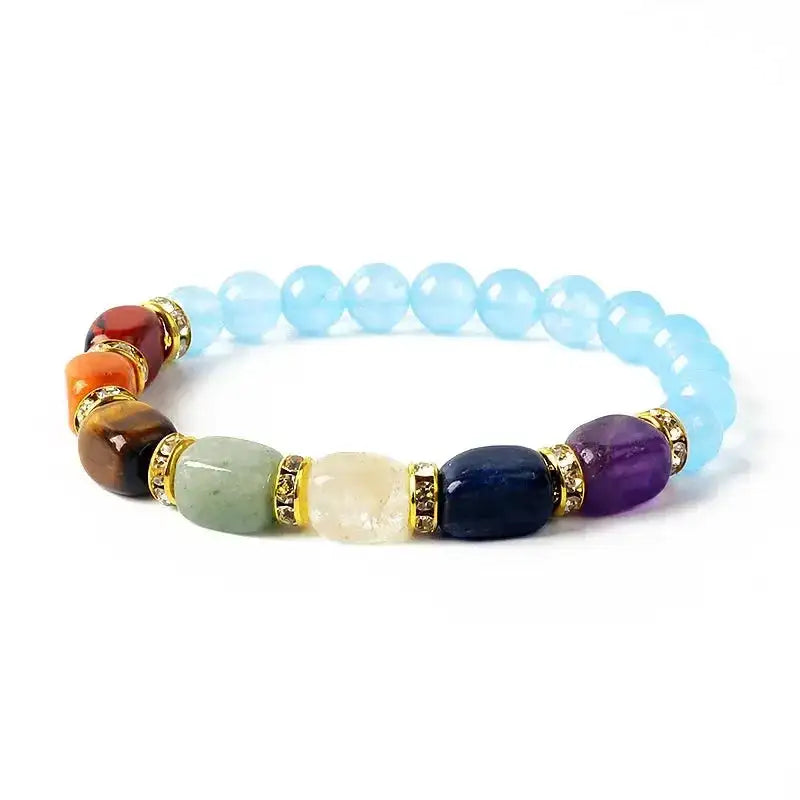 7 Chakra Beaded Bracelet-Bracelets-Ali-13-21cm-8.27inch-Crystal Destiny