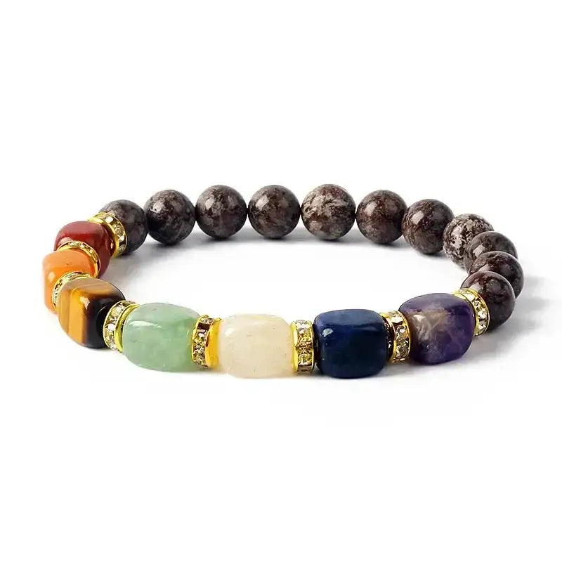 7 Chakra Beaded Bracelet-Bracelets-Ali-18-21cm-8.27inch-Crystal Destiny