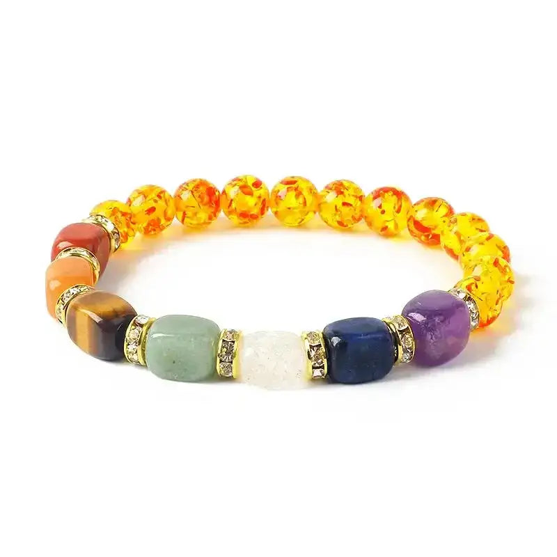 7 Chakra Beaded Bracelet-Bracelets-Ali-2-21cm-8.27inch-Crystal Destiny