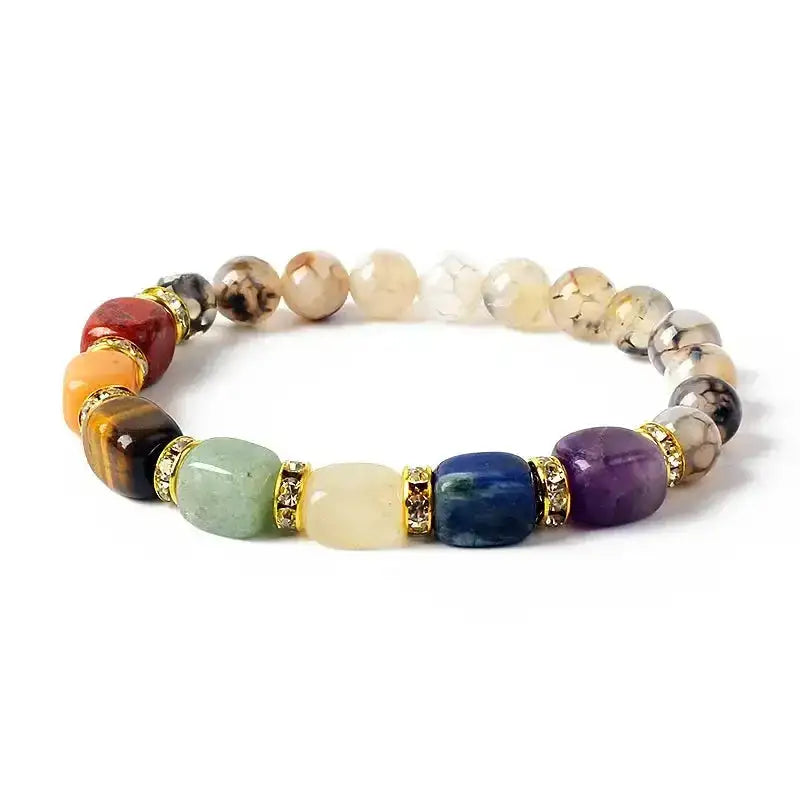 7 Chakra Beaded Bracelet-Bracelets-Ali-3-21cm-8.27inch-Crystal Destiny