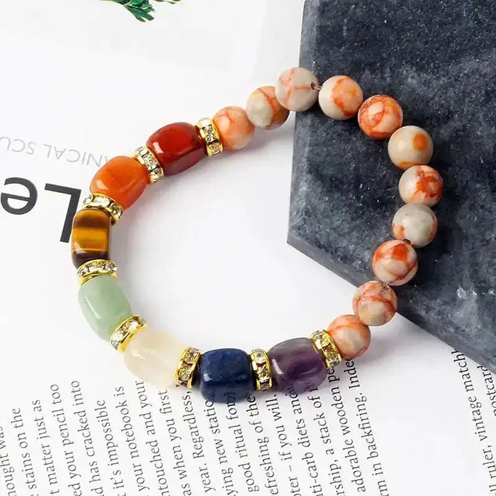 7 Chakra Beaded Bracelet-Bracelets-Ali-1-21cm-8.27inch-Crystal Destiny
