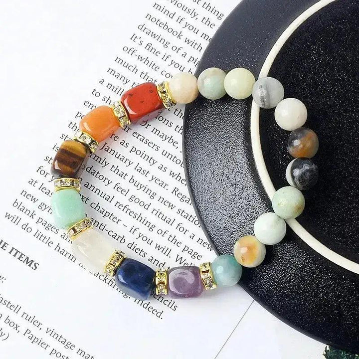 7 Chakra Beaded Bracelet Energy Balance