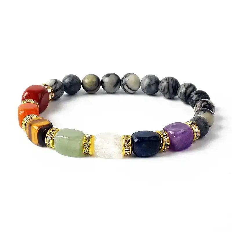 7 Chakra Beaded Bracelet Energy Balance