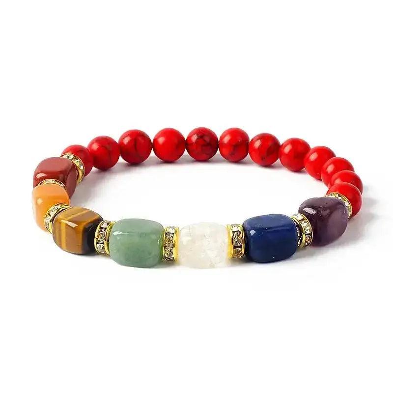 7 Chakra Beaded Bracelet Energy Balance