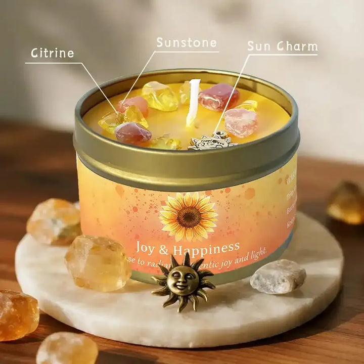 Sweet Orange & Lemon Crystal Candle
