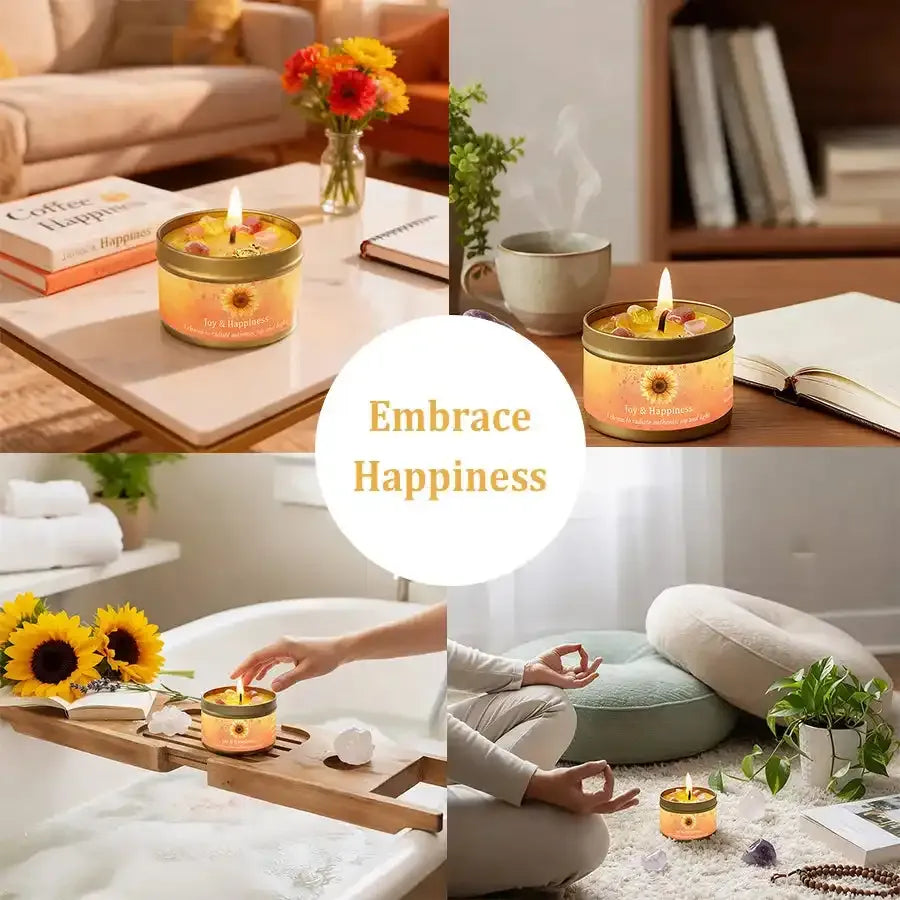 Sweet Orange & Lemon Crystal Candle
