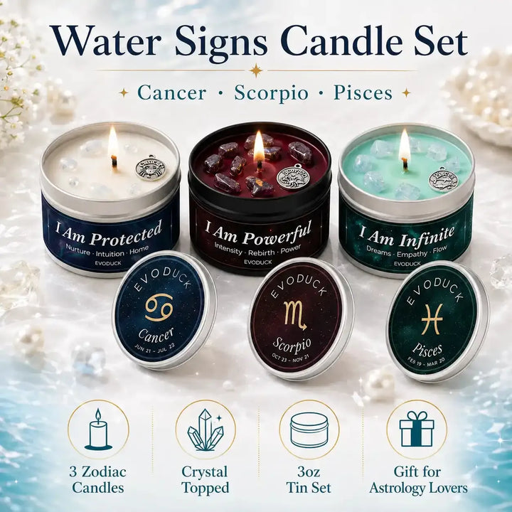 Zodiac Crystal Soy Candles