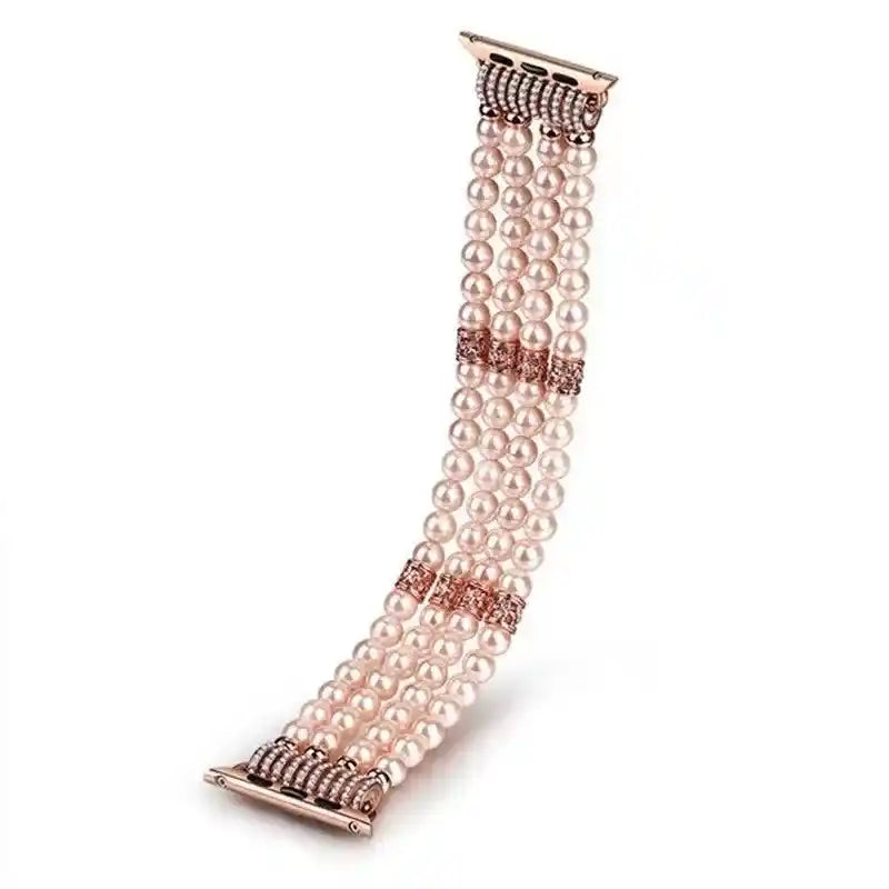 Agate Pearl Beaded Apple Watch Band-Bands-Ali-White-Ultra 3 2 1 49mm-Crystal Destiny