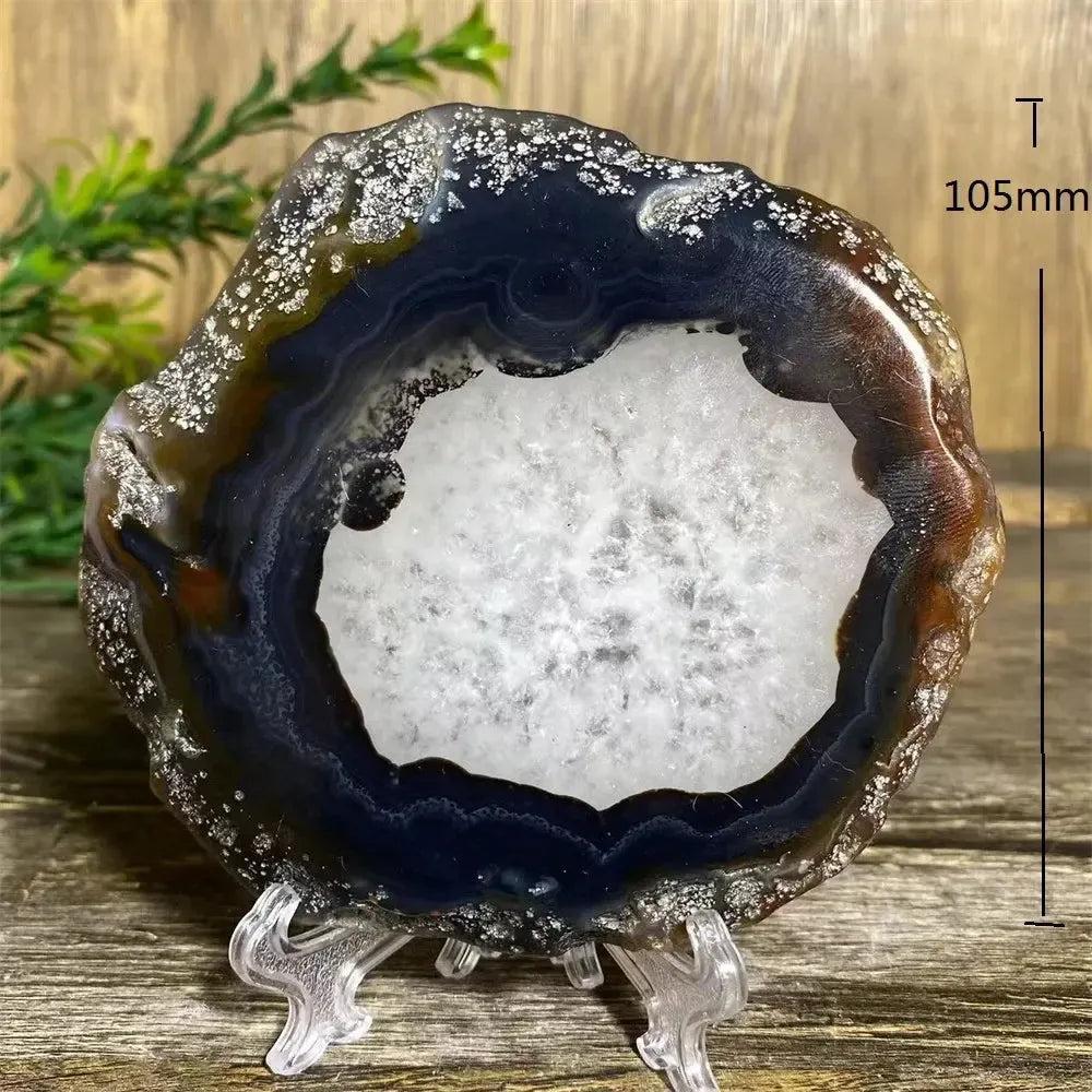 Agate Slice with Stand