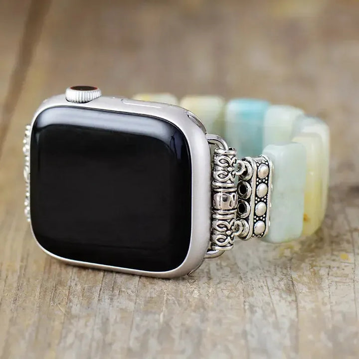 Amazonite Apple iWatch Band 38mm 41mm 42mm 44mm 45mm-Bands-Ali-Amazonite-Large-Apple 38-41MM Plate-Crystal Destiny