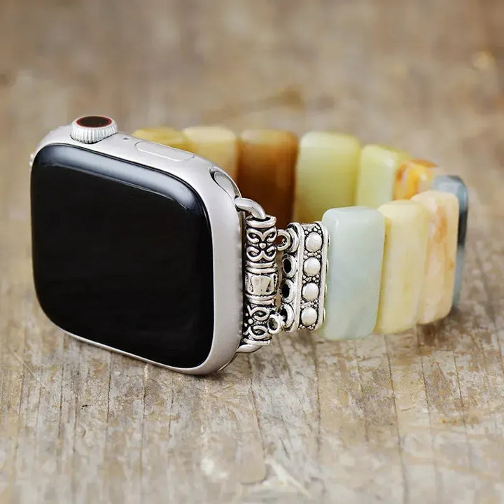 Amazonite Apple iWatch Band 38mm 41mm 42mm 44mm 45mm-Bands-Ali-Amazonite-Large-Apple 38-41MM Plate-Crystal Destiny