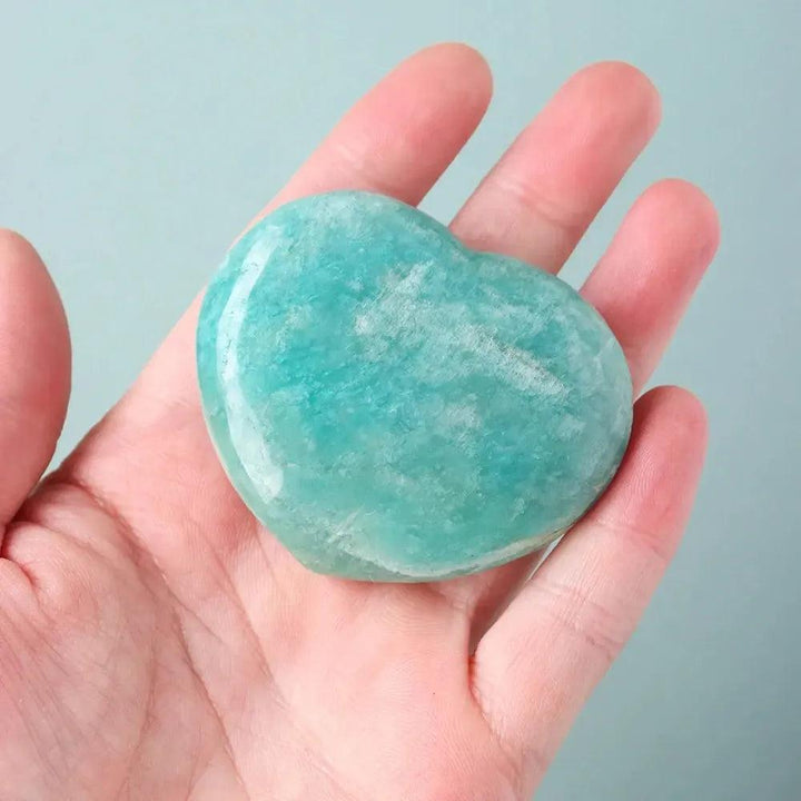 Amazonite Crystal Heart
