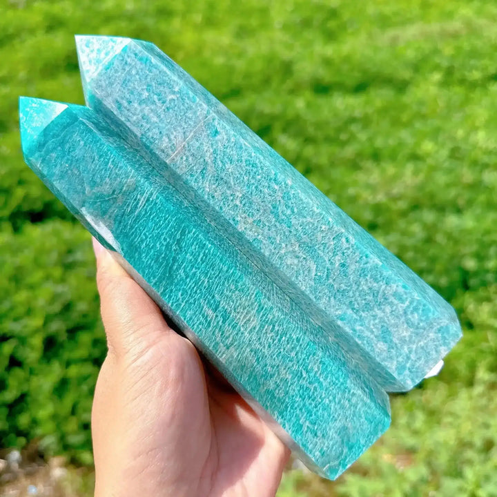 Amazonite Crystal XXL Obelisk Towers-Towers-Ali-Amazonite-120-130mm-Crystal Destiny