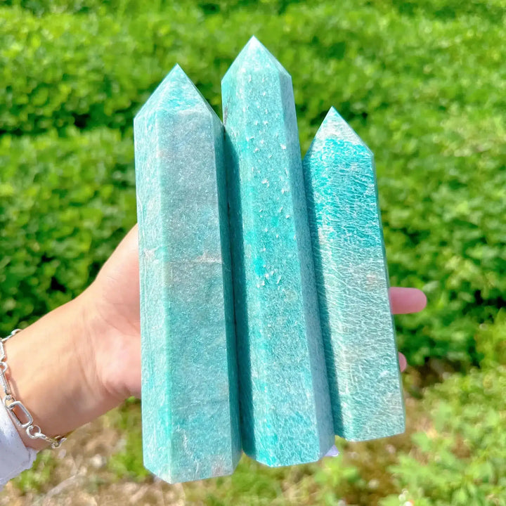 Amazonite Crystal XXL Obelisk Towers-Towers-Ali-Amazonite-120-130mm-Crystal Destiny