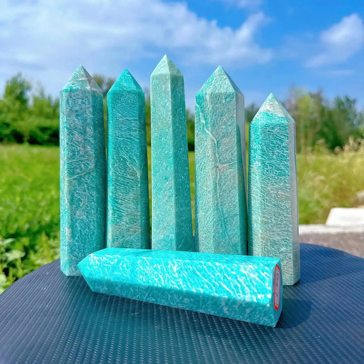 Amazonite Crystal XXL Obelisk Towers-Towers-Ali-Amazonite-120-130mm-Crystal Destiny