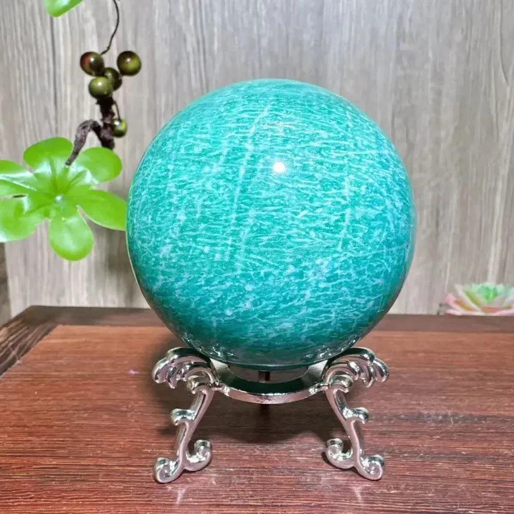Amazonite Sphere with Stand