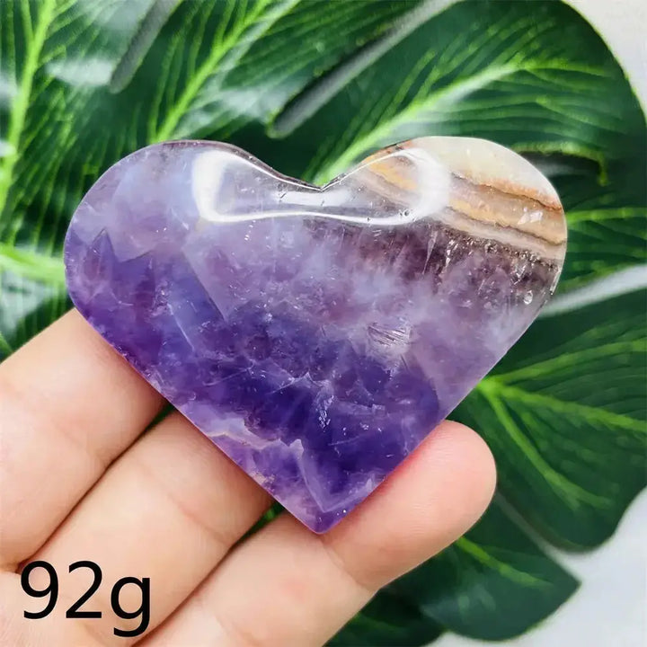 Amethyst Agate Crystal Hearts-Hearts-Ali-Weight 57g-Agate Amethyst-Crystal Destiny