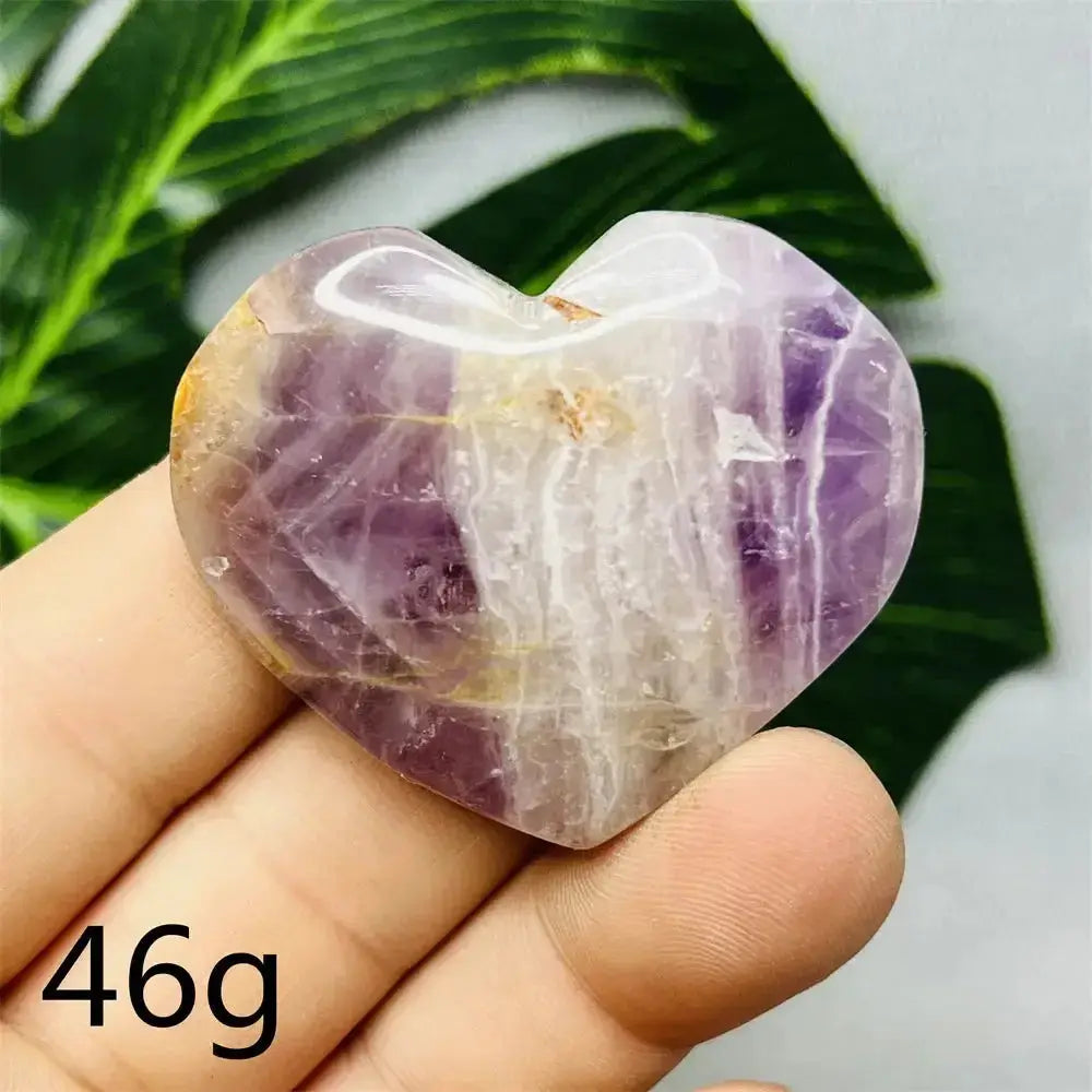 Amethyst Agate Crystal Hearts-Hearts-Ali-Weight 46g-Agate Amethyst-Crystal Destiny