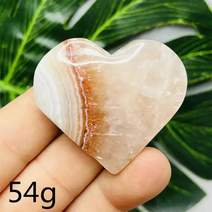 Amethyst Agate Crystal Hearts-Hearts-Ali-Weight 54g-Agate Amethyst-Crystal Destiny