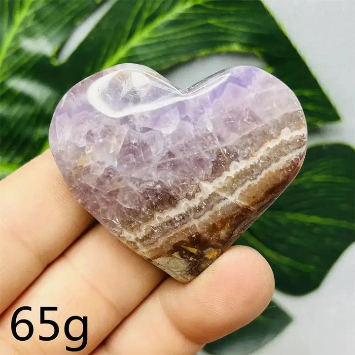 Amethyst Agate Crystal Hearts-Hearts-Ali-Weight 65g-Agate Amethyst-Crystal Destiny