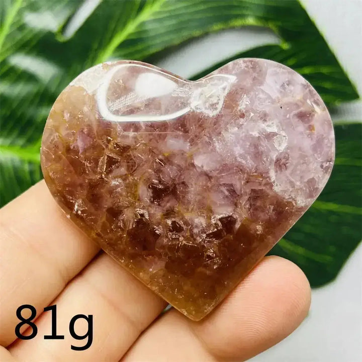 Amethyst Agate Crystal Hearts-Hearts-Ali-Weight 81g 1-Agate Amethyst-Crystal Destiny