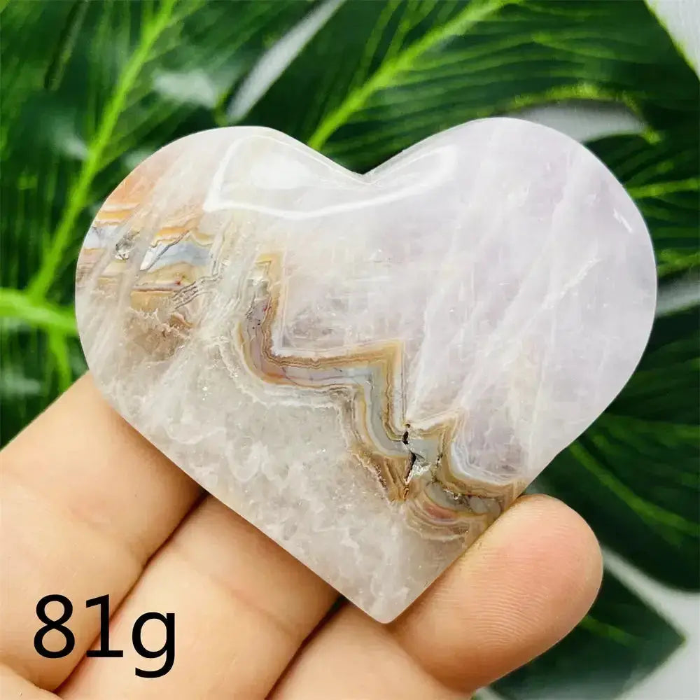 Amethyst Agate Crystal Hearts-Hearts-Ali-Weight 81g 2-Agate Amethyst-Crystal Destiny