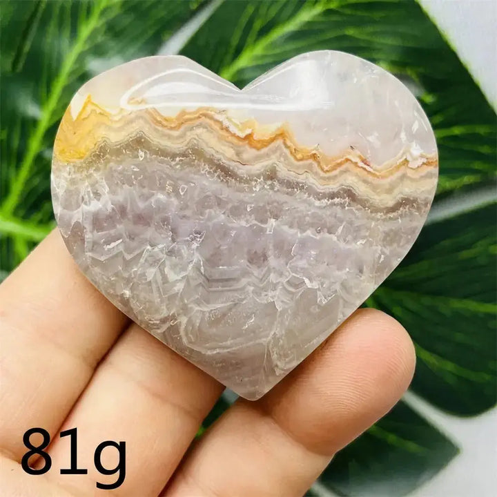 Amethyst Agate Crystal Hearts-Hearts-Ali-Weight 81g-Agate Amethyst-Crystal Destiny