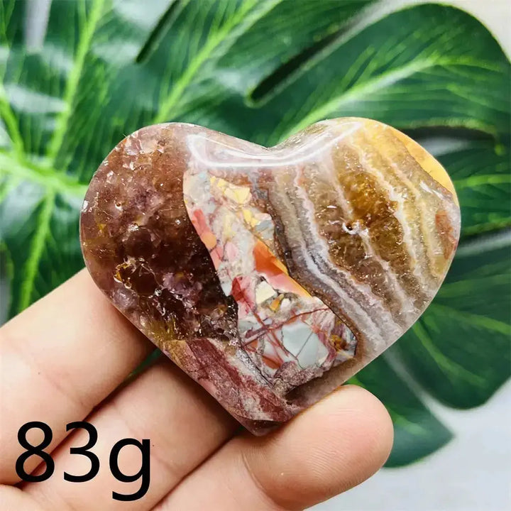 Amethyst Agate Crystal Hearts-Hearts-Ali-Weight 83g-Agate Amethyst-Crystal Destiny
