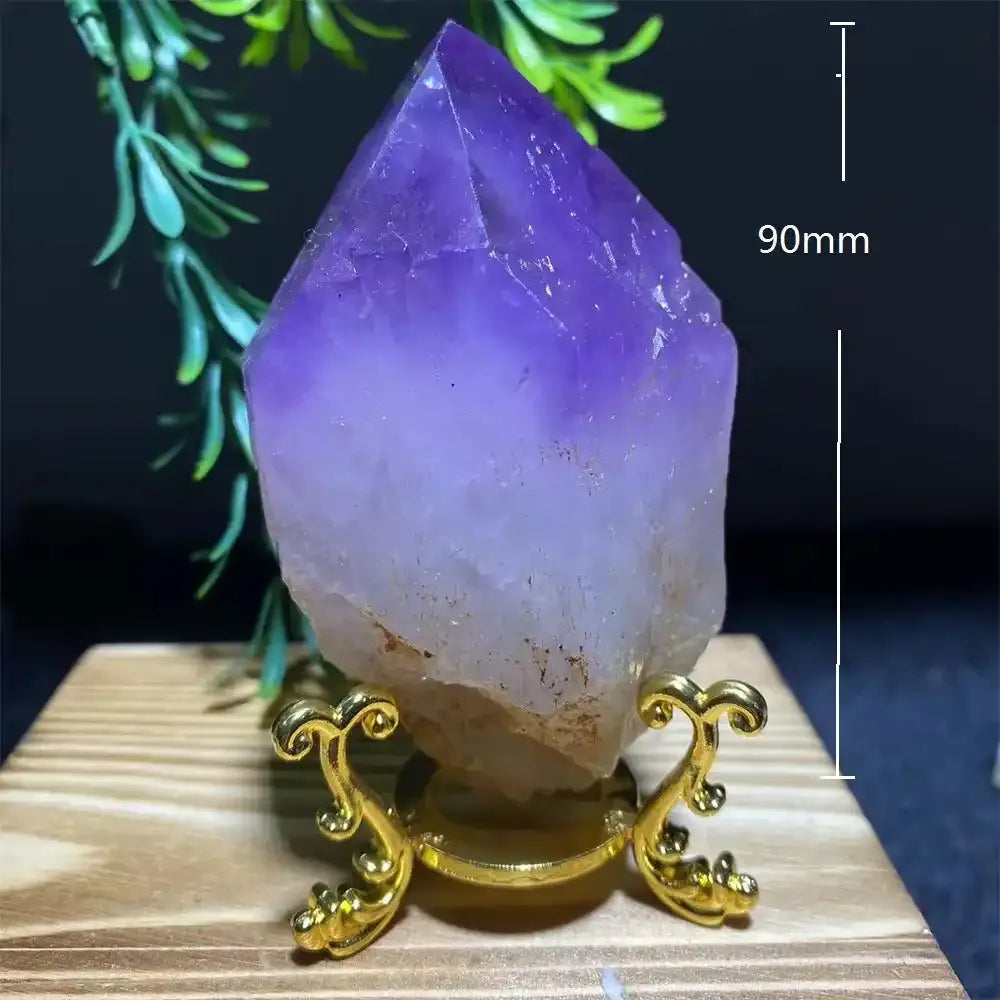 Amethyst Crystal Point with Display Stand