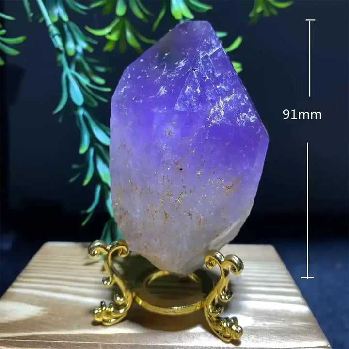 Amethyst Crystal Point with Display Stand
