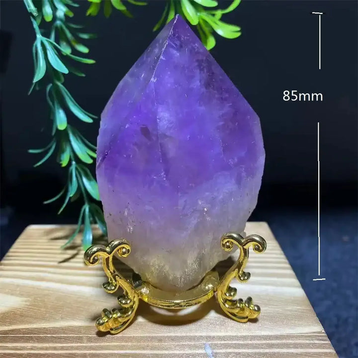 Amethyst Crystal Point with Display Stand
