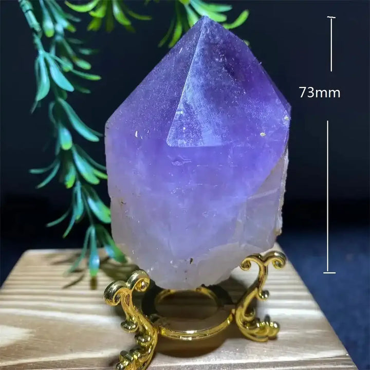 Amethyst Crystal Point with Display Stand
