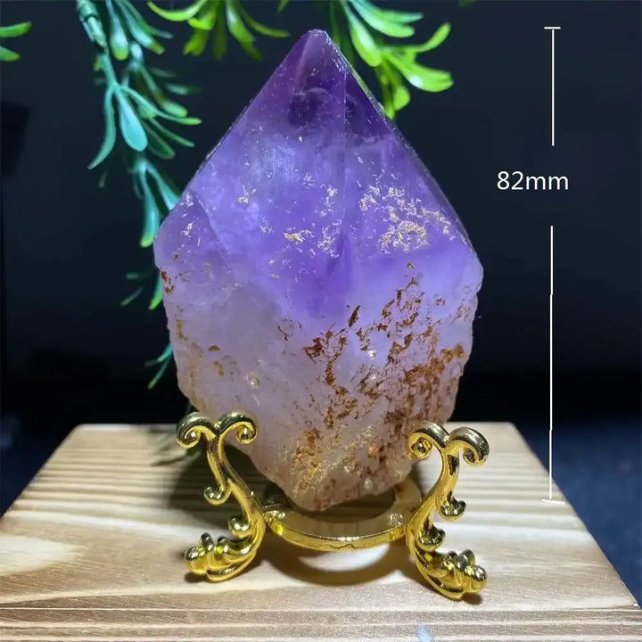 Amethyst Crystal Point with Display Stand