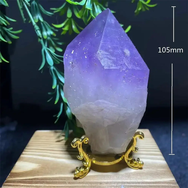 Amethyst Crystal Point with Display Stand